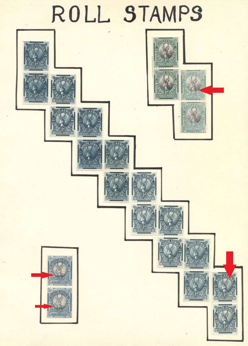 Union Coil pairs selection with spots & dots - Lightly hinged on page