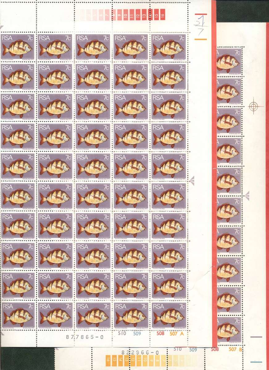 RSA 1974 Second Definitive selection of Blocks, part sheets, strips - Superb condition - see 8 scans