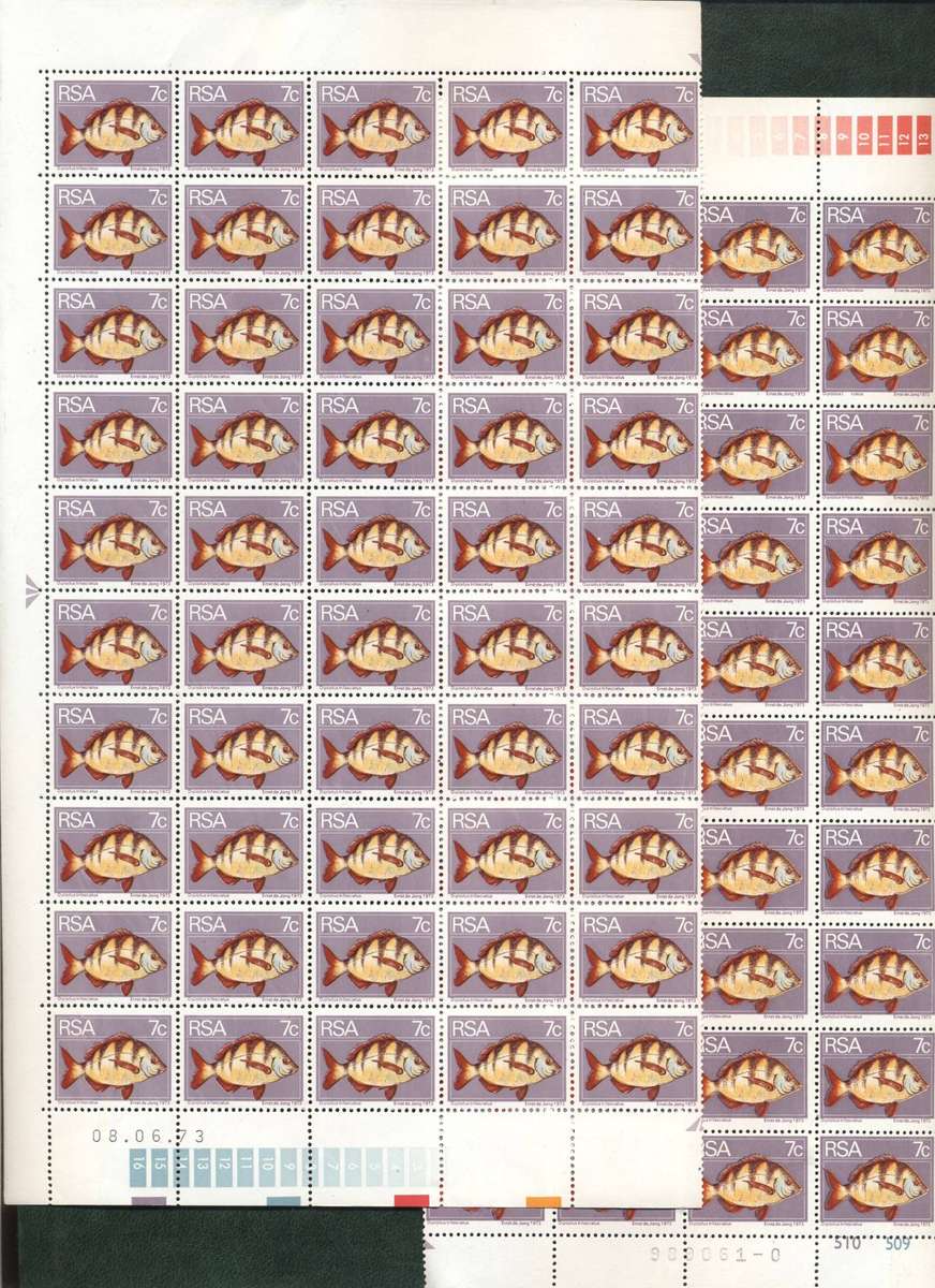 RSA 1974 Second Definitive selection of Blocks, part sheets, strips - Superb condition - see 8 scans