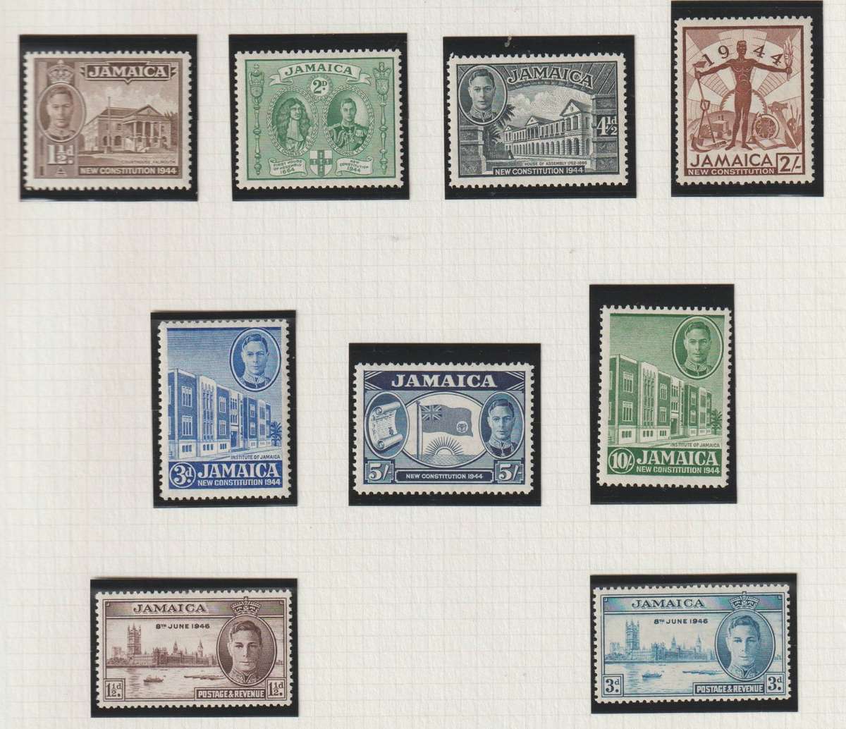 Jamaica 1945 - 1949 **m, * m. Great Selection. See Scans.