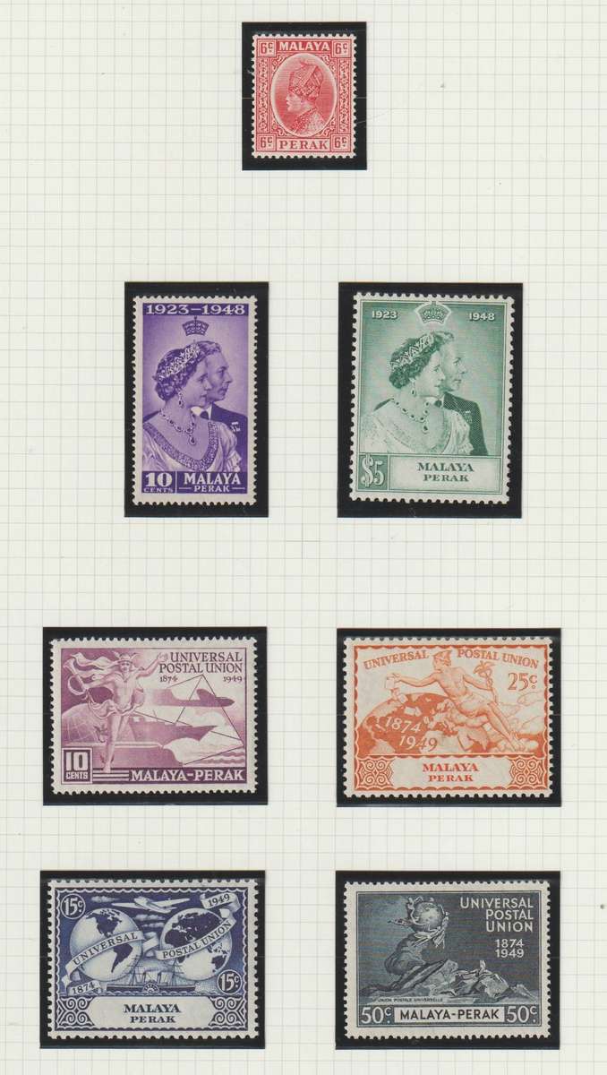 Malaya Perak 1920 -1949 **m, * m. Good Value See Scan.