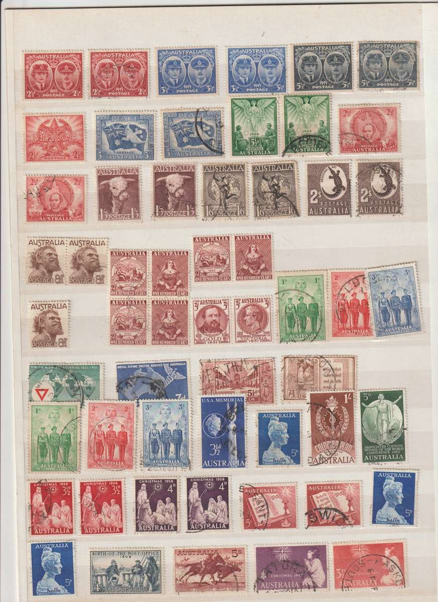 Australia 1920 -1960 *m, used Good CV. See Scans.