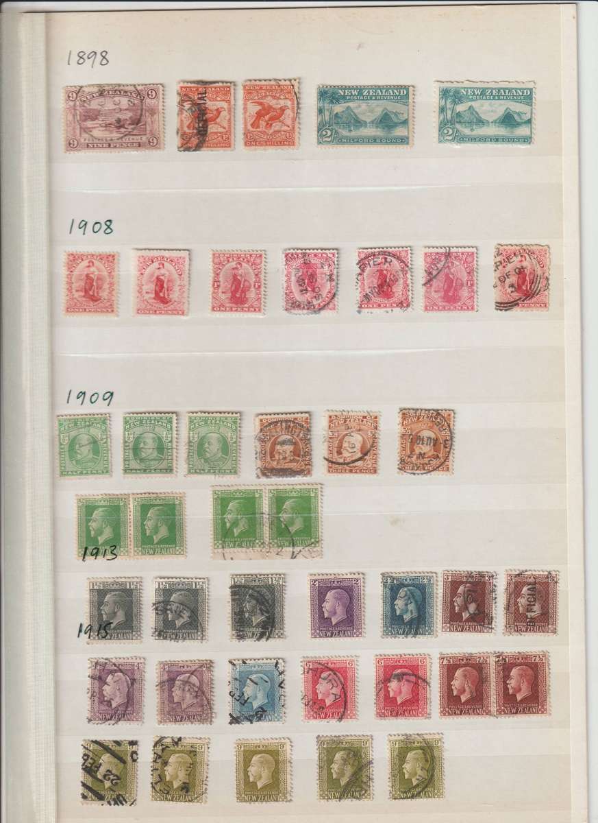 New Zealand 1898 - 1900 Good CV Selection, Used. See Scans.