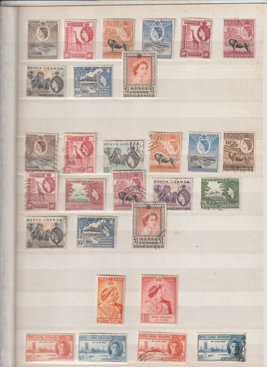 KUT 1954 -1960 QEII *m, used Good value selection . See Scans.