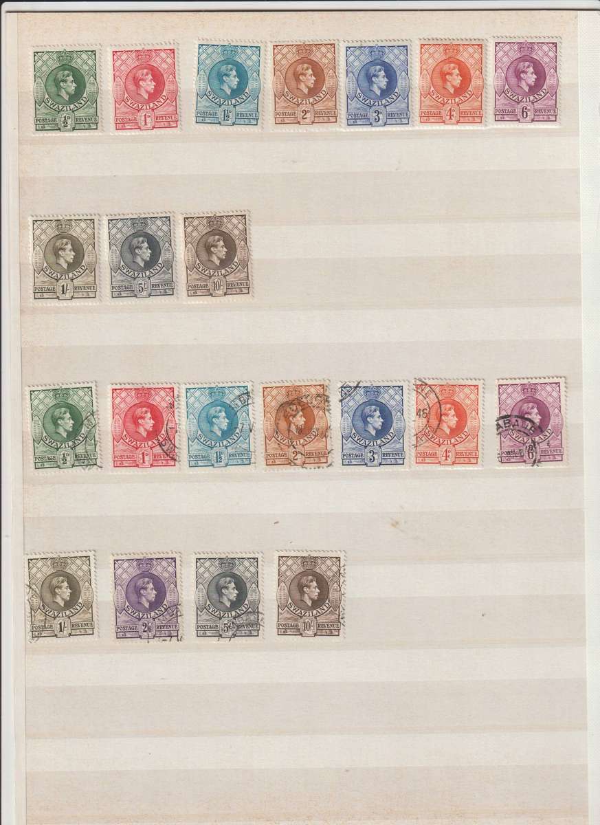 Swaziland 1933 - 1938 *m, used High CV selection. See Scans.