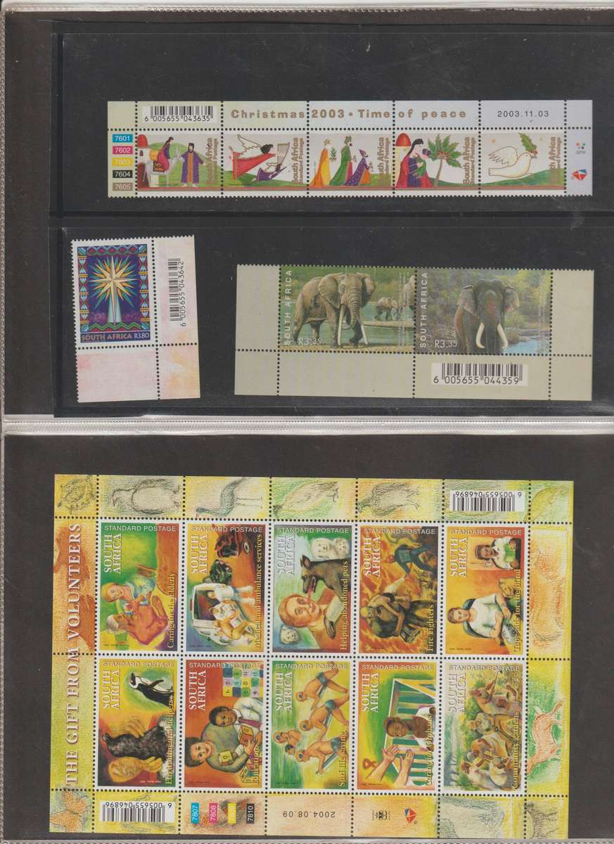 Republic of South Africa 1995 -2010 Blocks Mini sheets in folder. Fresh Good CV . See 18 Scans.