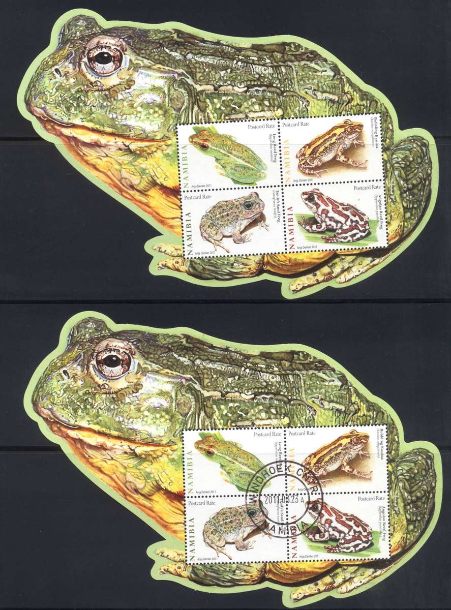 Namibia 2011 Frogs sheetlets - Superb & CTO cancelled