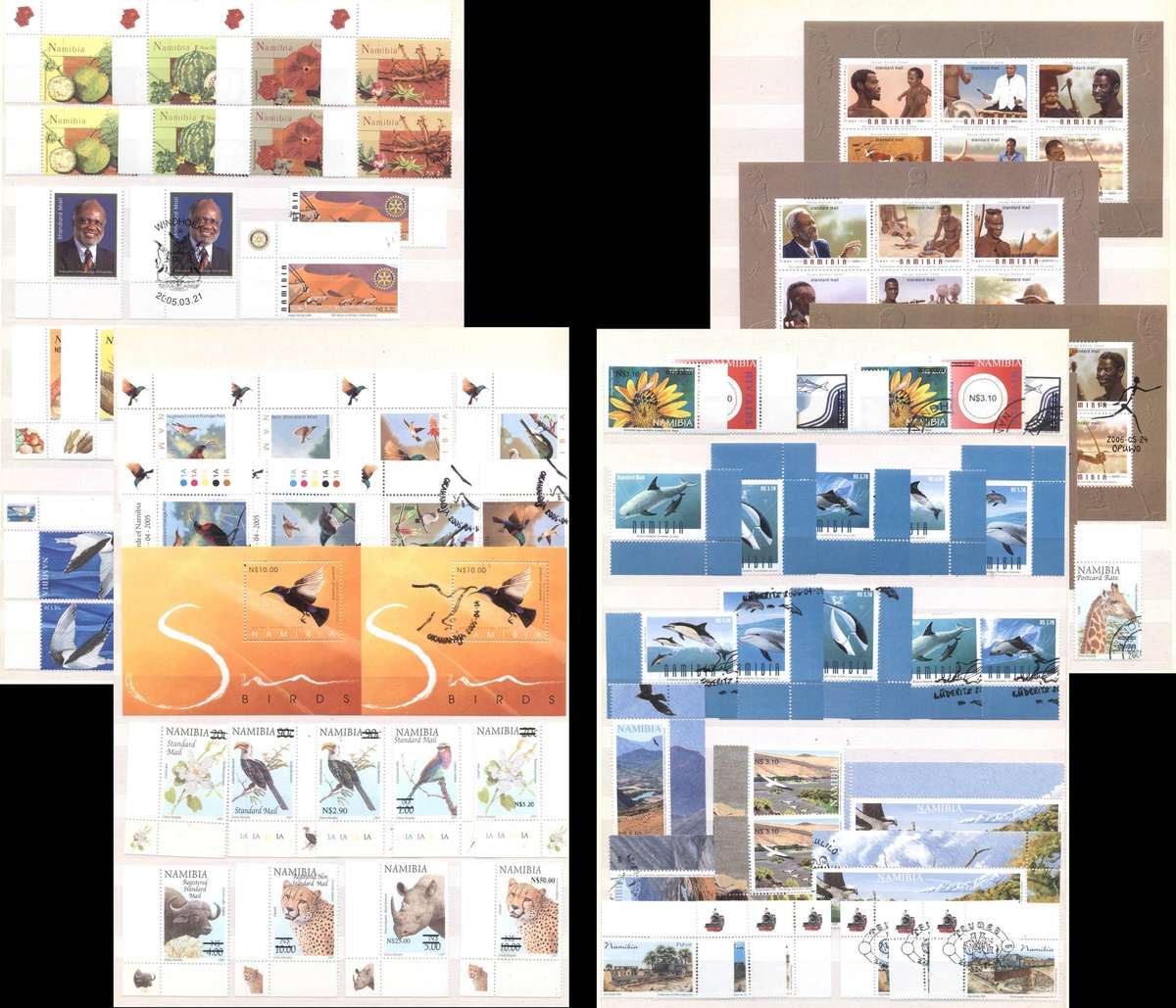 Namibia 2005/2006 Selection - Superb UMM & Used - CV R 4400 - see 4 scans