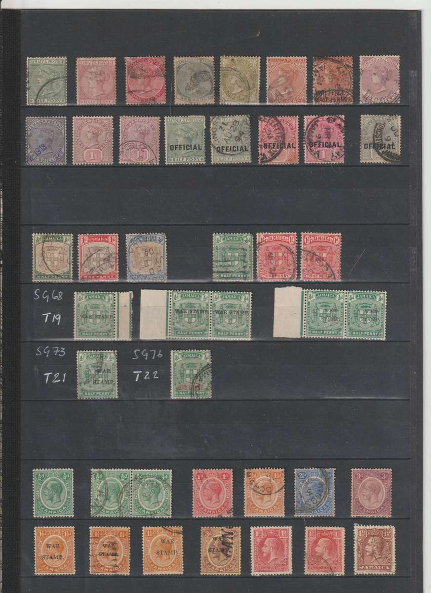 Jamaica 1883 - 1970 High CV **M, *M, Used. See Scans.