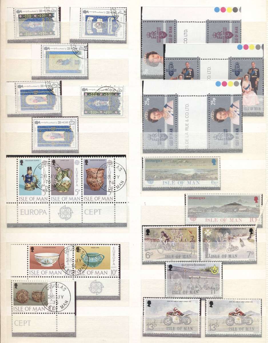 Lovely Isle Of Man collection - Mostly superb - nice full sets, gutters etc - see 18 scans