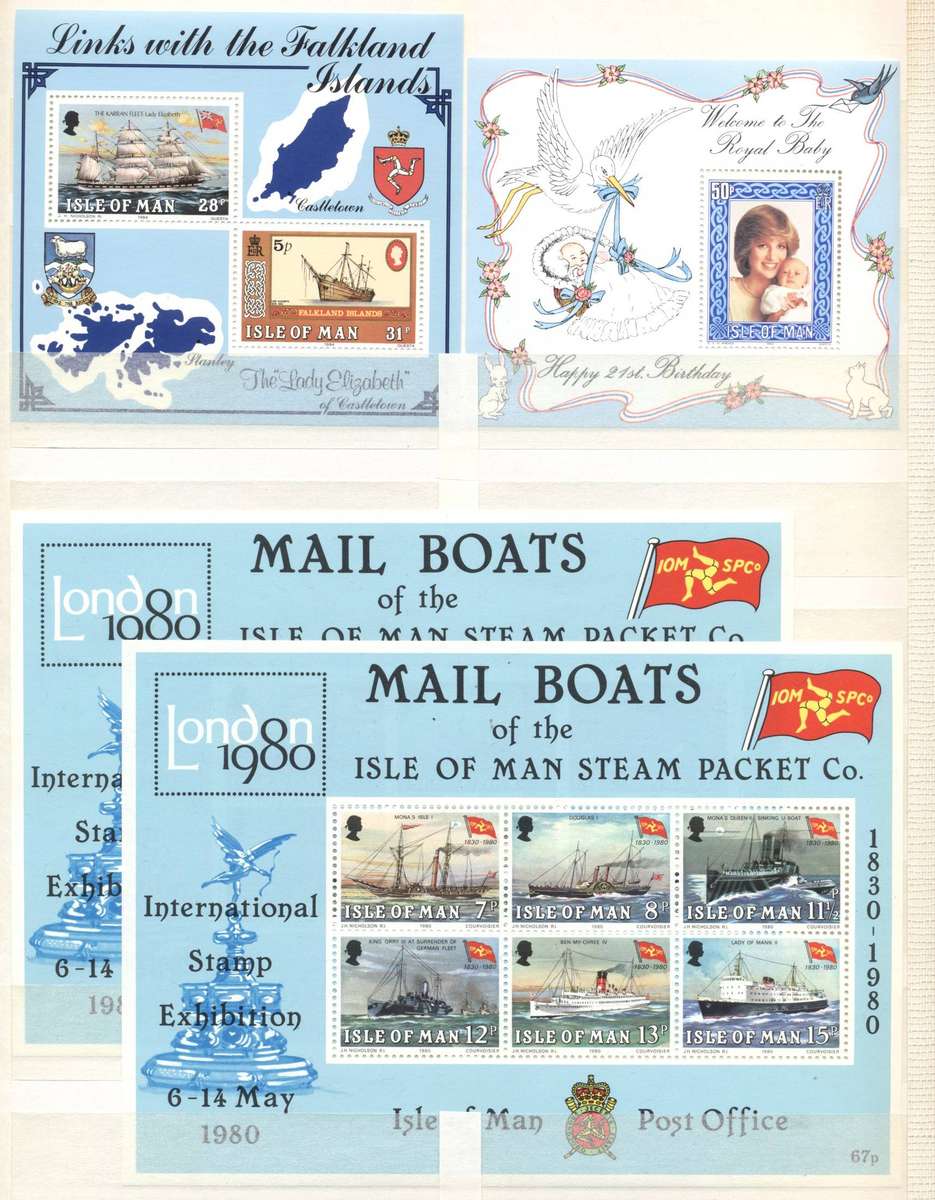 Lovely Isle Of Man collection - Mostly superb - nice full sets, gutters etc - see 18 scans