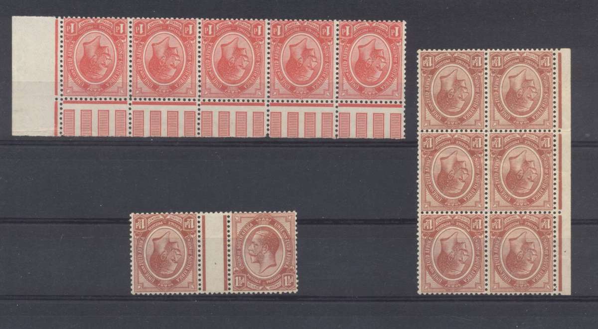 Kings heads selection - superb MNH - Some perf split on 1d strip