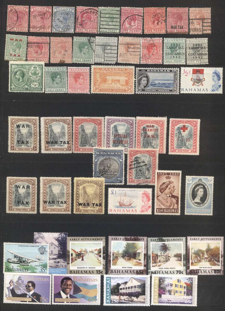 Bahamas Used & some mint selection in stockpage - see 2 scans
