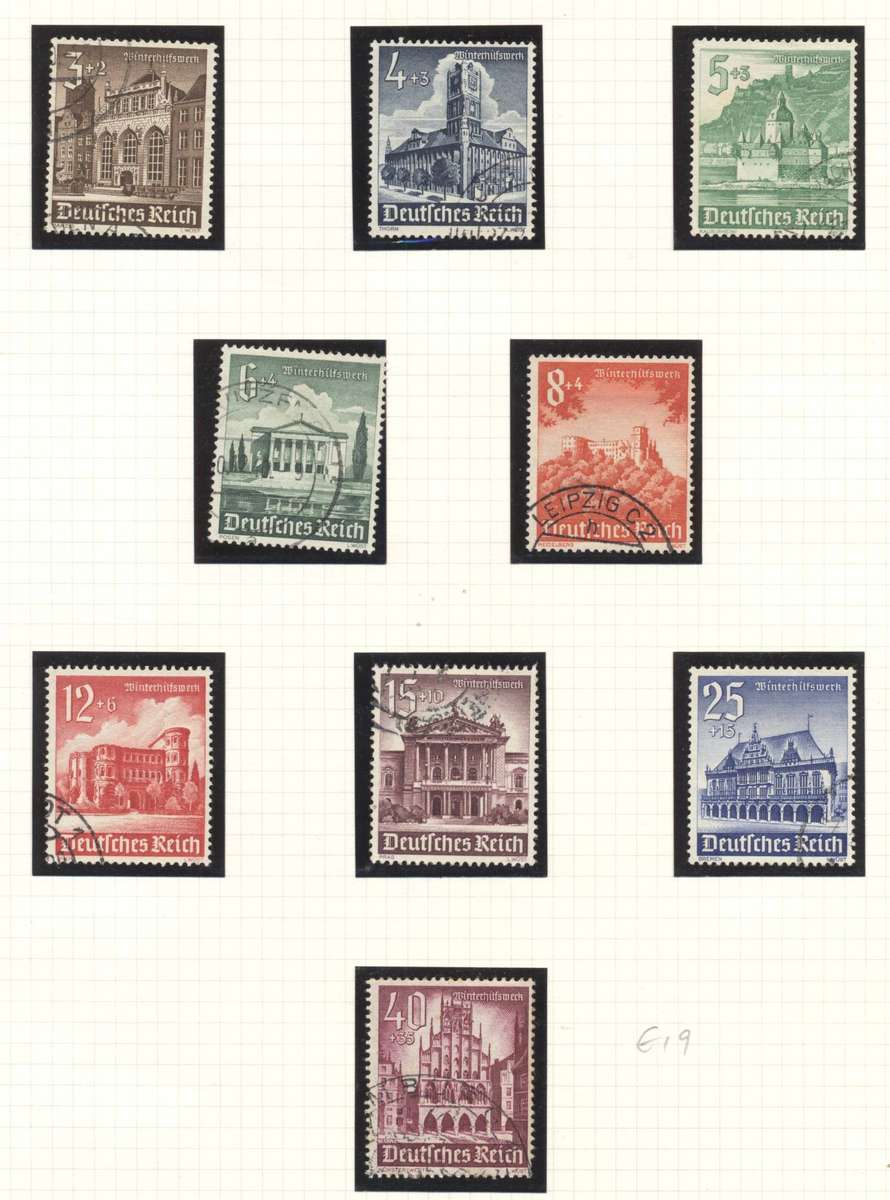 German Reich 1940 Winterhilfswerk full set (Used)