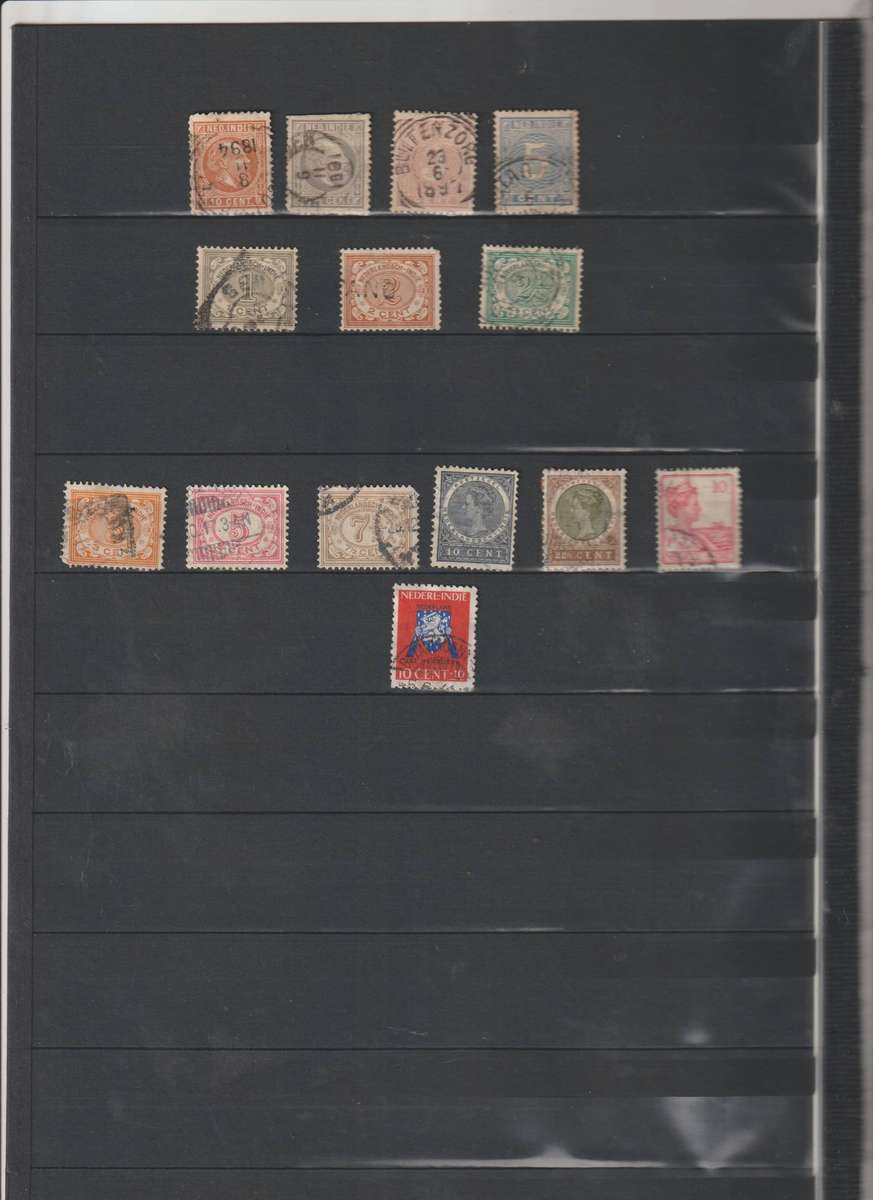 Netherlands & Netherlands Indie Selection on Stock Book page. See Scans.