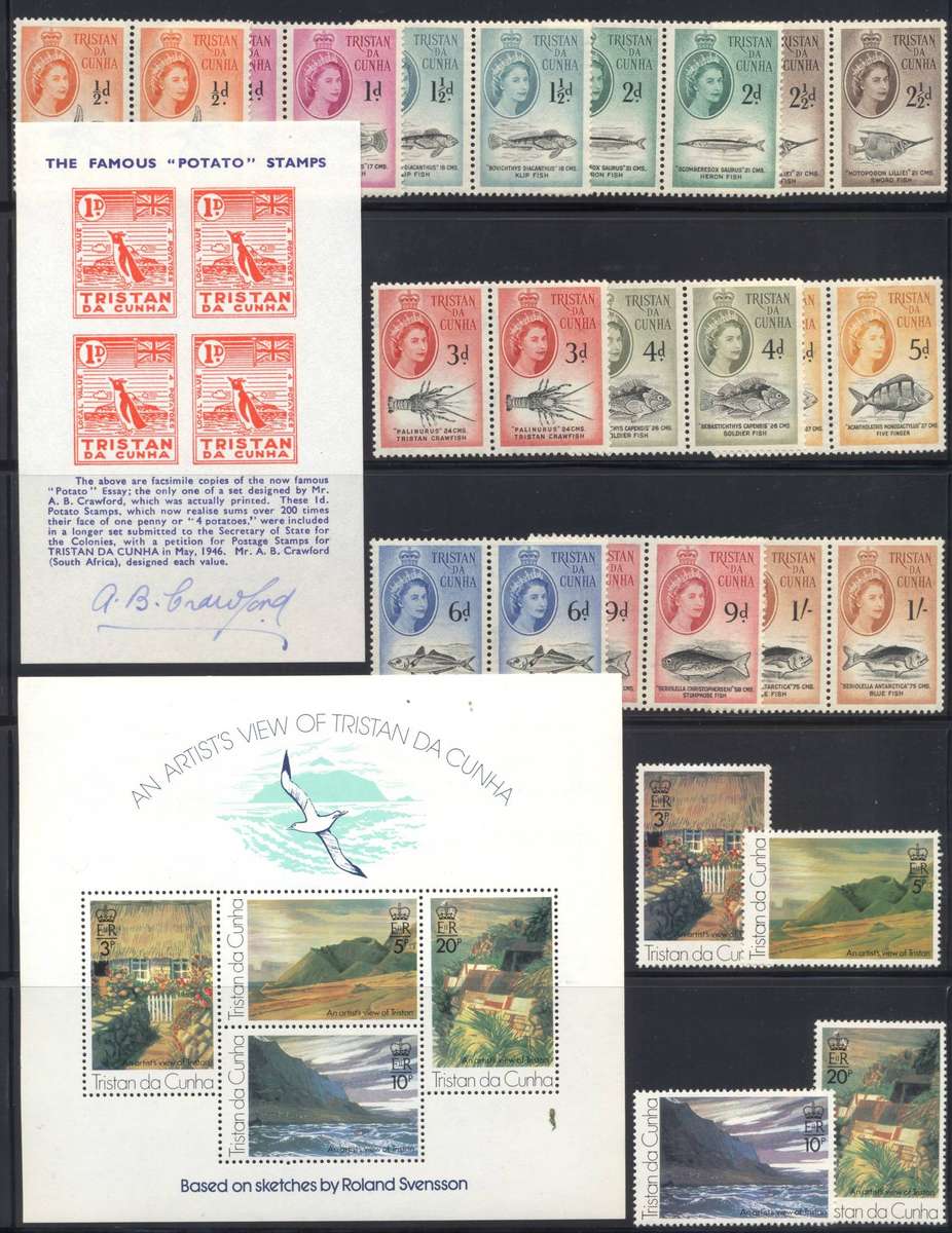 Tristan Da Cunha superb unmounted selection - 2 pages