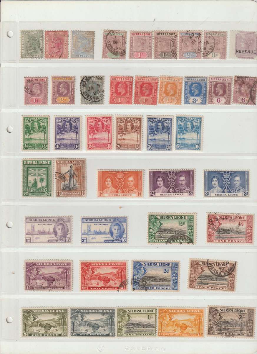 Sierra Leone 1896 - 1969 *M, Used. High CV selection.