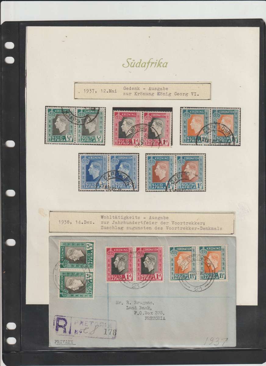 1935 - 1937 KGV & KGVI Stamp Sets **M,*M, Used & Cover. Good Value. See Scans.