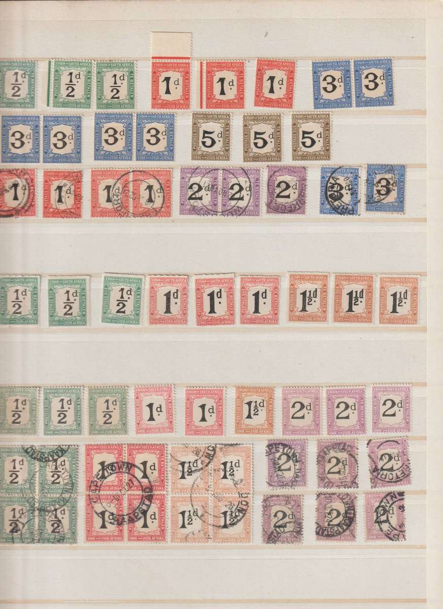RSA Postage Dues 1914 - 1944 ** M, Used CV +\- R 11500.00. See Scans.