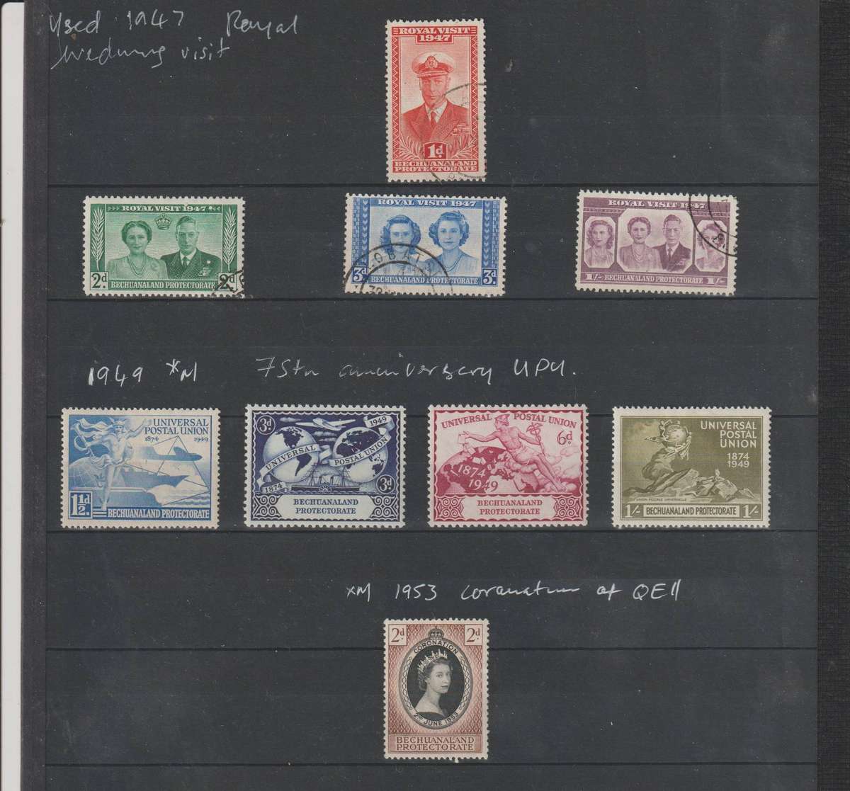 Bechuanaland Protectorate 1938 - 1953 *M, Used Selection. Good CV. See Scans.