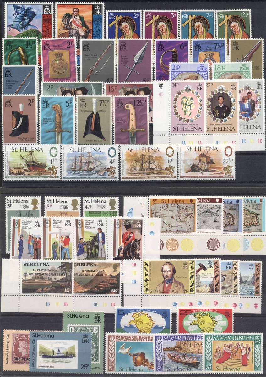 St Helena selection - Superb UMM - see 2 scans -  Lots of commonwealth available today !