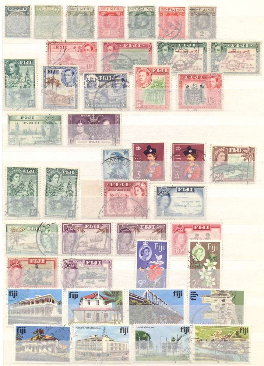 FIJI mint & used selection - see 2 scans - lots of commonwealth available today !