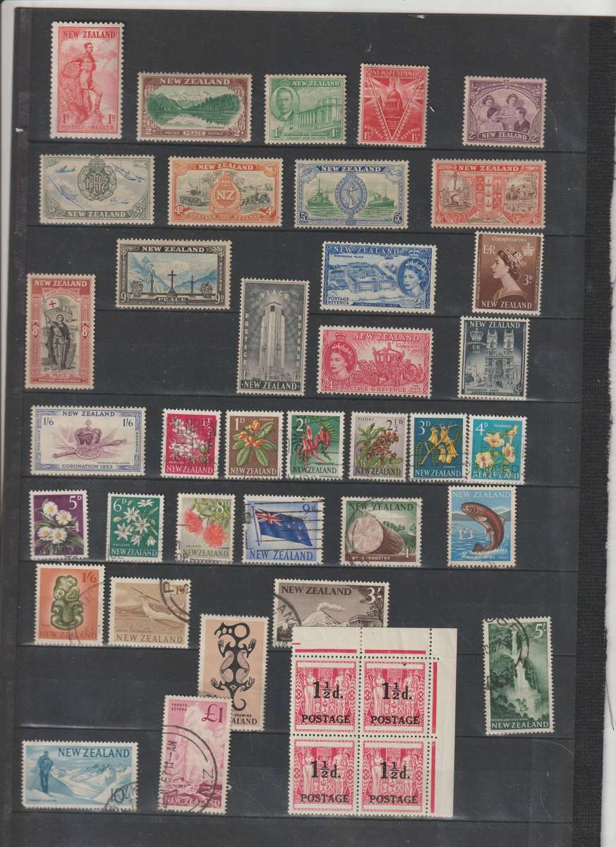 New zealand 1882 - 1960 Good value selection *M, Used **M, *M, Used. See Scans.