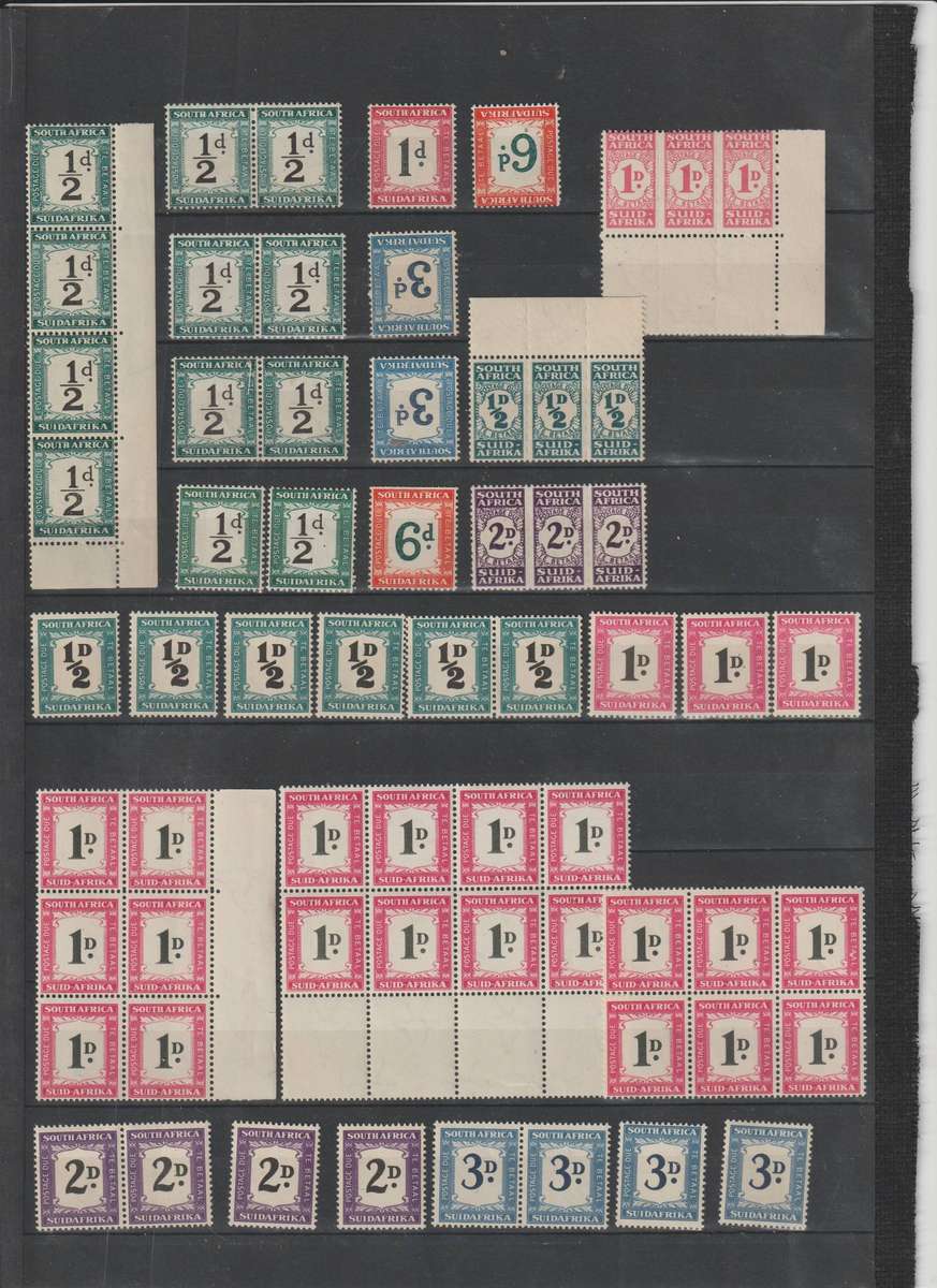 RSA Postage due selection 1914 - 1961 **M, *M, Used Lot. See Scans.