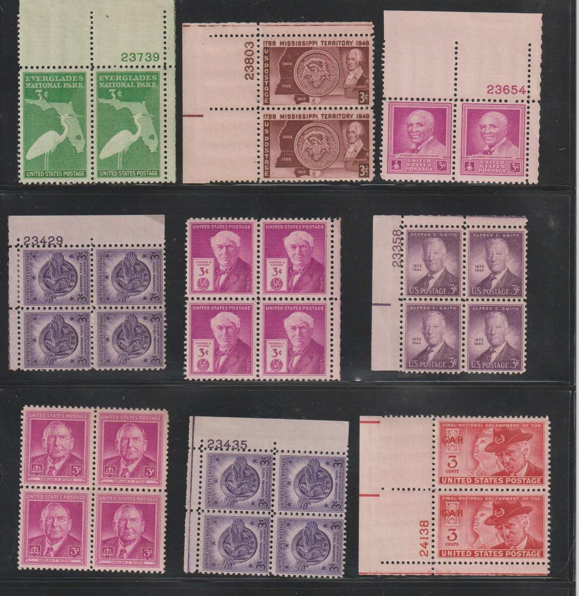 USA Modern Stamp Blocks Mint. See Scans.