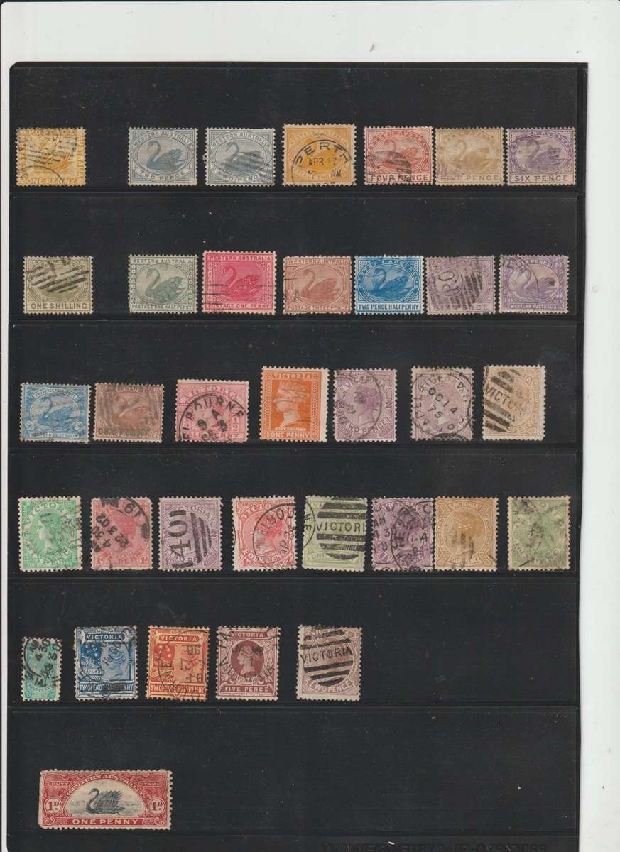 1880 - 1900'S Australian High CV Selection. See Scans.