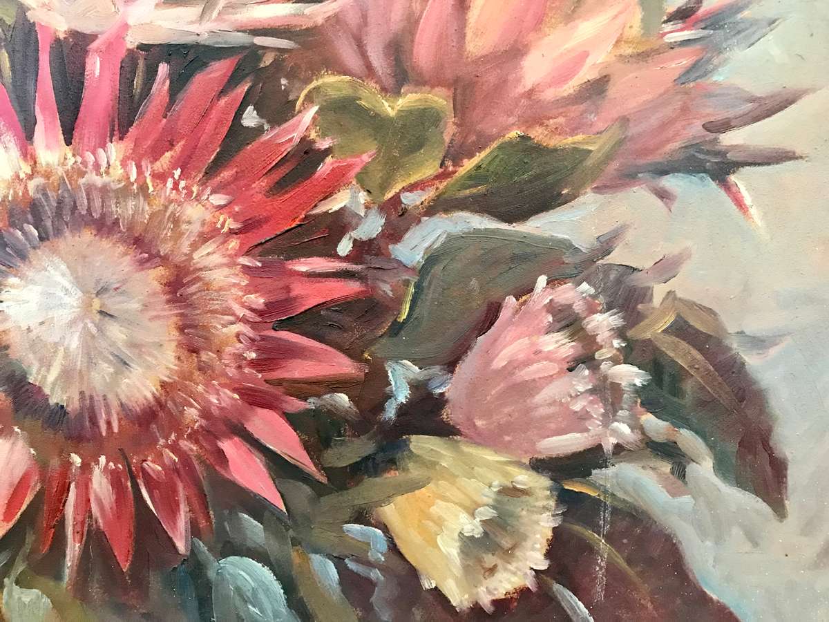 Lucy Mary Wiles - Still Life - Oil on Board