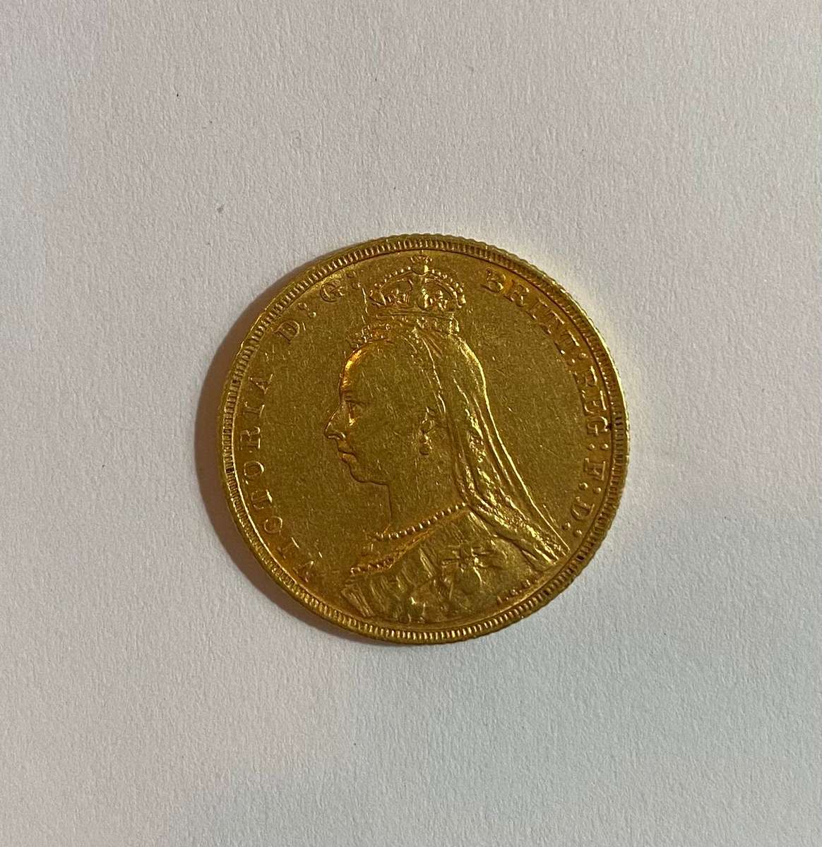 1892 Gold Victorian Sovereign - London