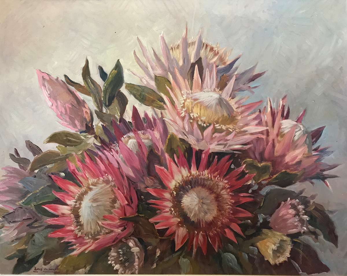 Lucy Mary Wiles - Still Life - Oil on Board