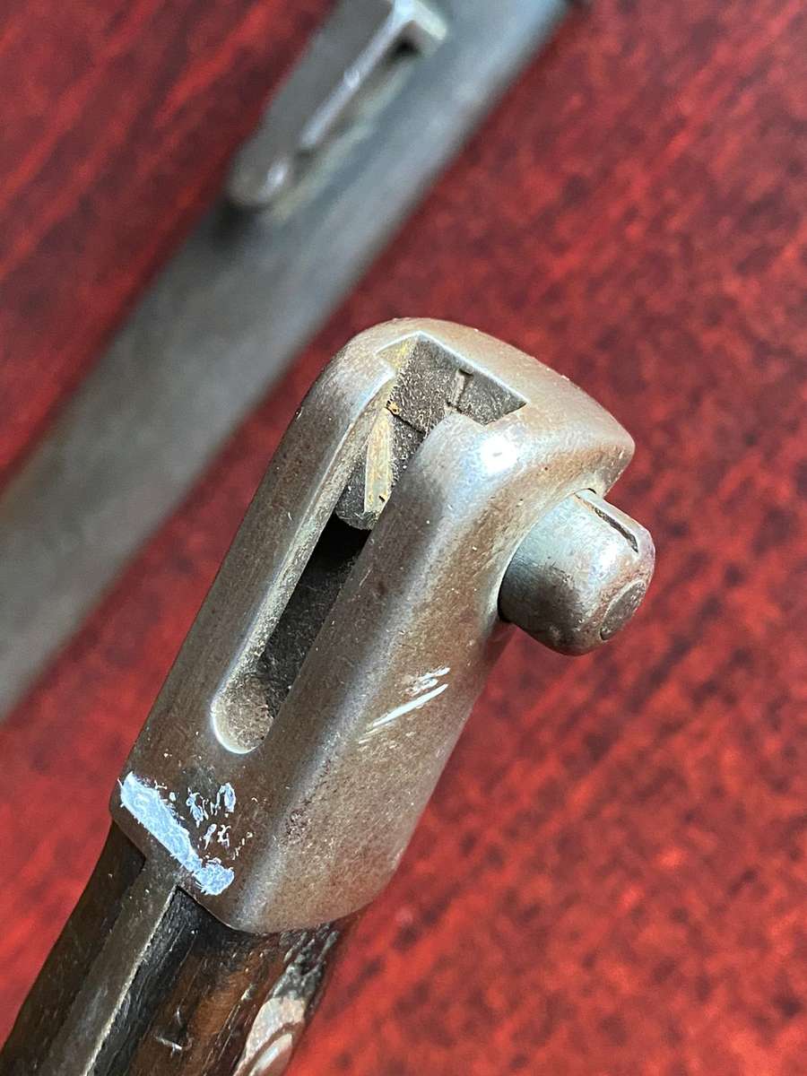 1886 PORTUGESE KROPATCHEK RIFLE BAYONET-ALSO FOR STEY GUEDDES,BOER WAR RIFLE-620MM-OVERALL LENGTH 60