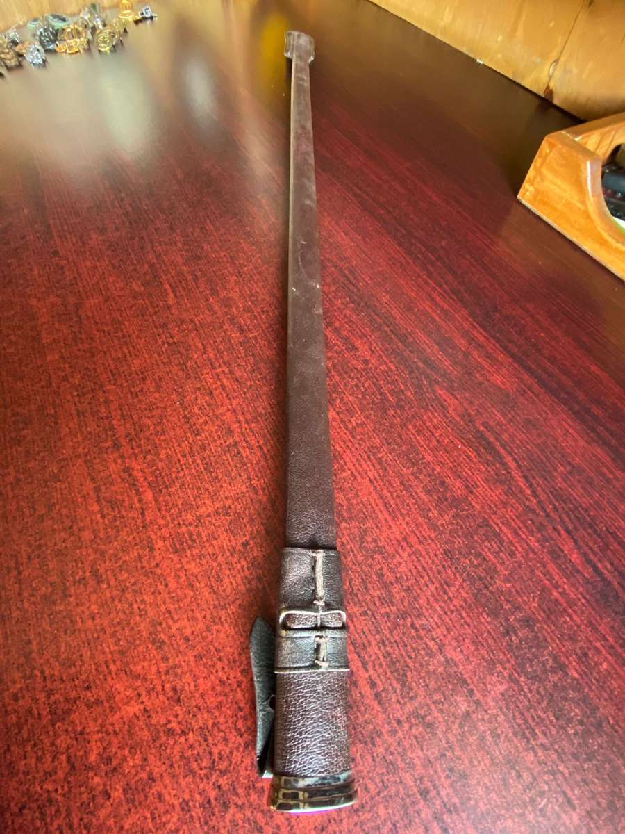 LEATHER SCABBARD FOR SA OFFICERS CEREMONIAL SWORD-OVERALL LENGTH 85,5 CM