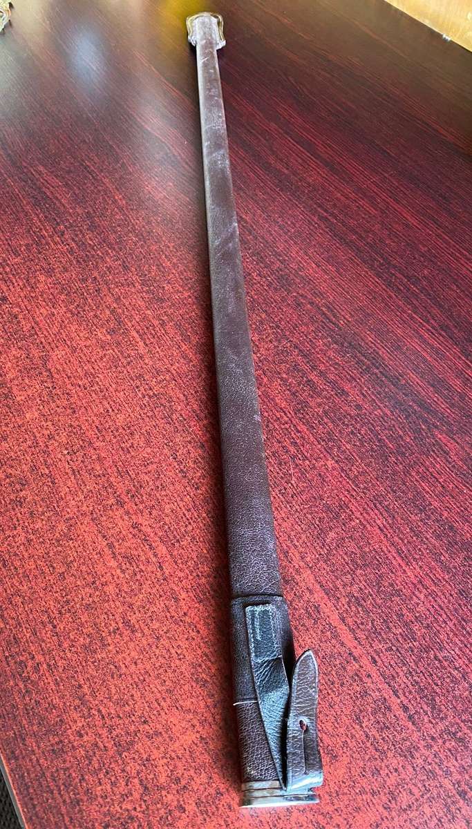LEATHER SCABBARD FOR SA OFFICERS CEREMONIAL SWORD-OVERALL LENGTH 85,5 CM
