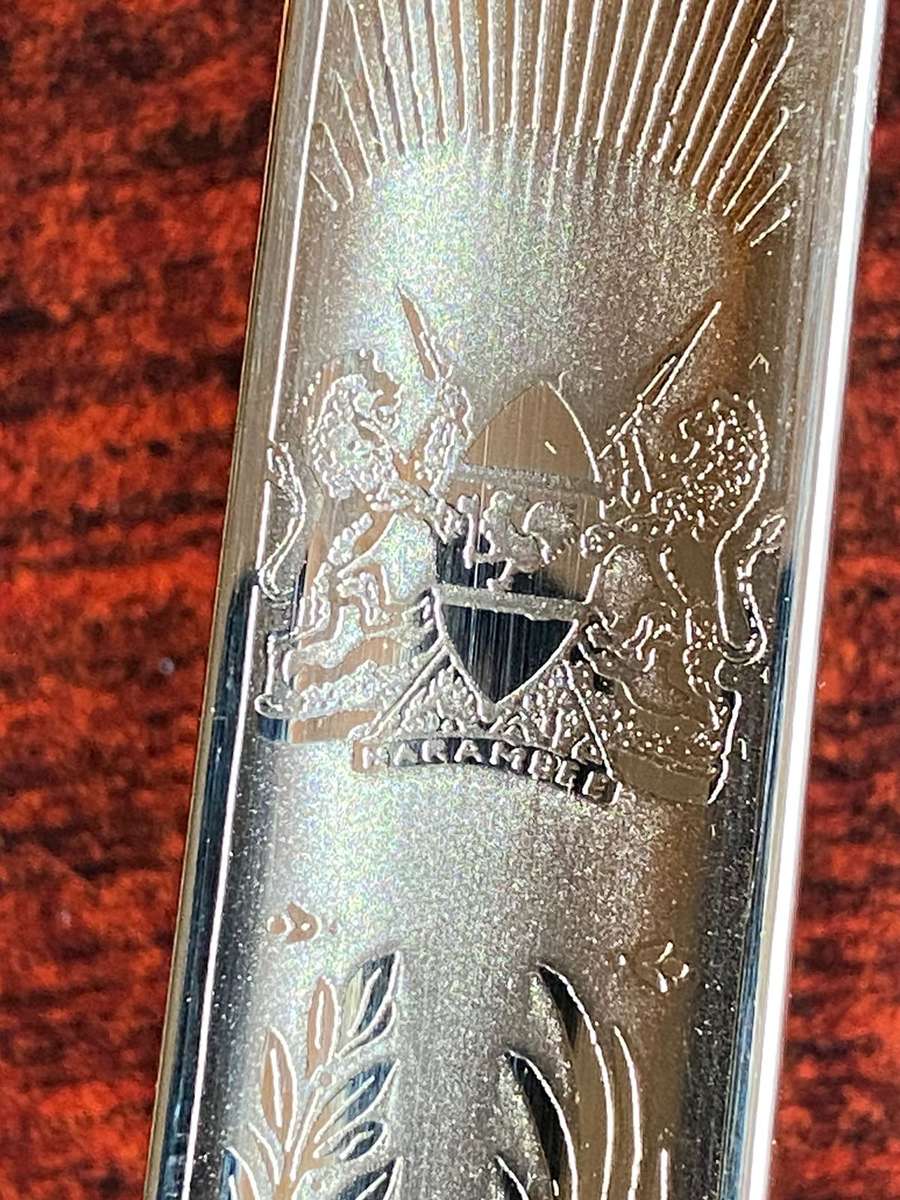 KENIA ARMED FORCES-BRITISH INFANTRY OFFICERS SWORD(1897 PATTERN)PIERCED GUARD BEARING THE ROYAL CIPH