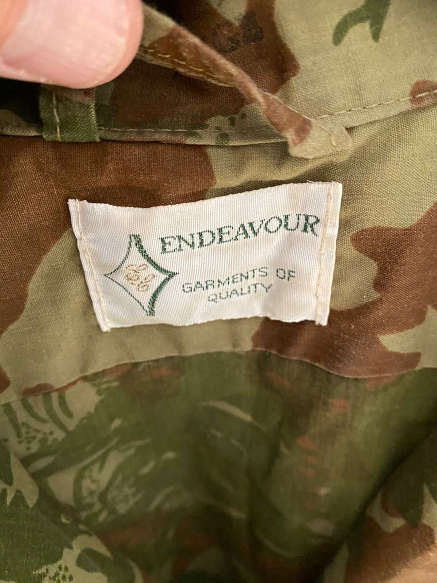 POLICE SPECIAL TASK FORCE 2ND PATTERN CAMO LONG SLEEVE SHIRT-SIZE XTRA LARGE-MEASURES 60 CM ARMPIT T