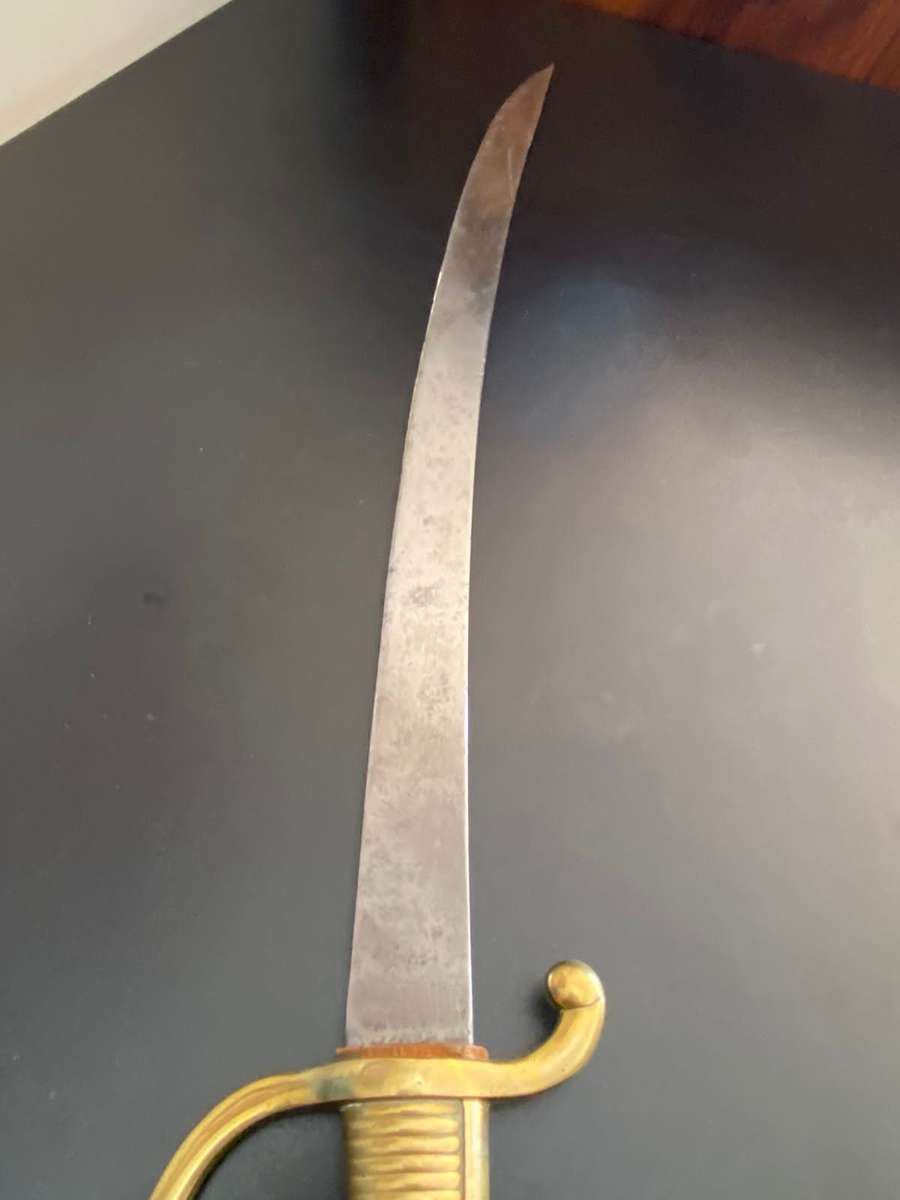 FRENCH INFANTRY SHORT SWORD OR BRIQUET SABER MODEL 1802 (ANX1) OF THE INFANTRY OF THE FIRST FRENCH E