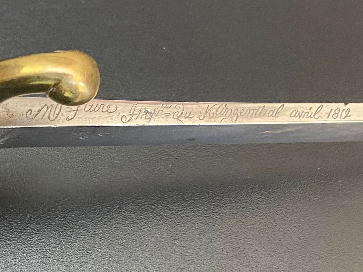 FRENCH INFANTRY SHORT SWORD OR BRIQUET SABER MODEL 1802 (ANX1) OF THE INFANTRY OF THE FIRST FRENCH E