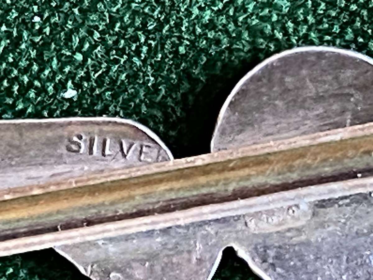 ROYAL AIR FORCE-SILVER(MARKED) AND ENAMEL NAVIGATORS BADGE-MESS DRESS/TIE PIN