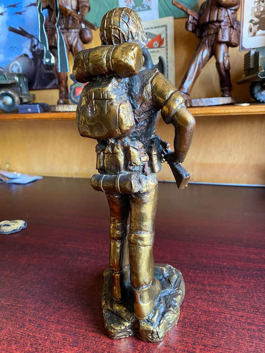 SADF BORDER WAR PERIOD FIGURE-HEIGHT 31 CM-MADE FROM HARD RESIN