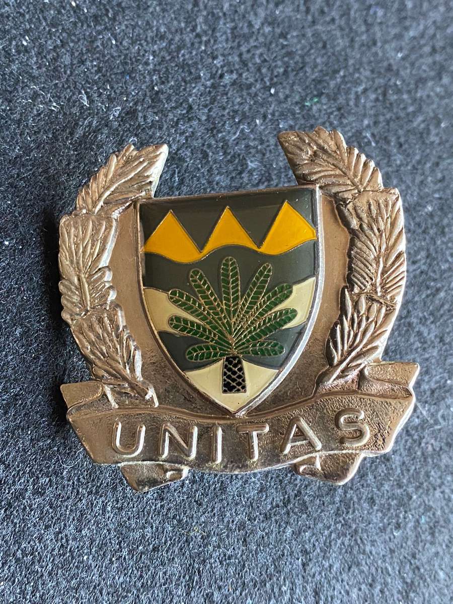 Letaba Commando Chrome and Enamel Cap Badge with 2x Screw Lugs