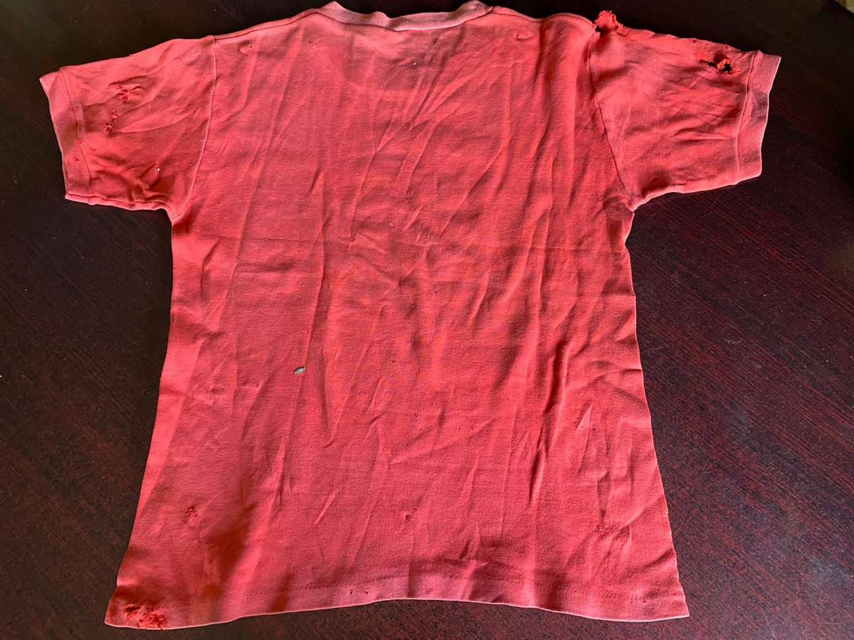 RHODESIAN GREY SCOUTS T-SHIRT-WELL USED-SIZE MEDIUM