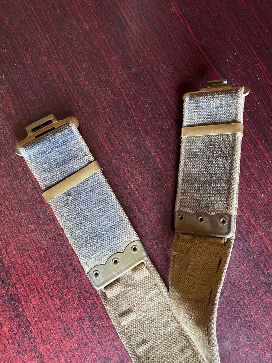 RHODESIAN STABLE BELT WITH BRASS BUCKLES AND CLIPS-EXTENDED LENGTH 104CM