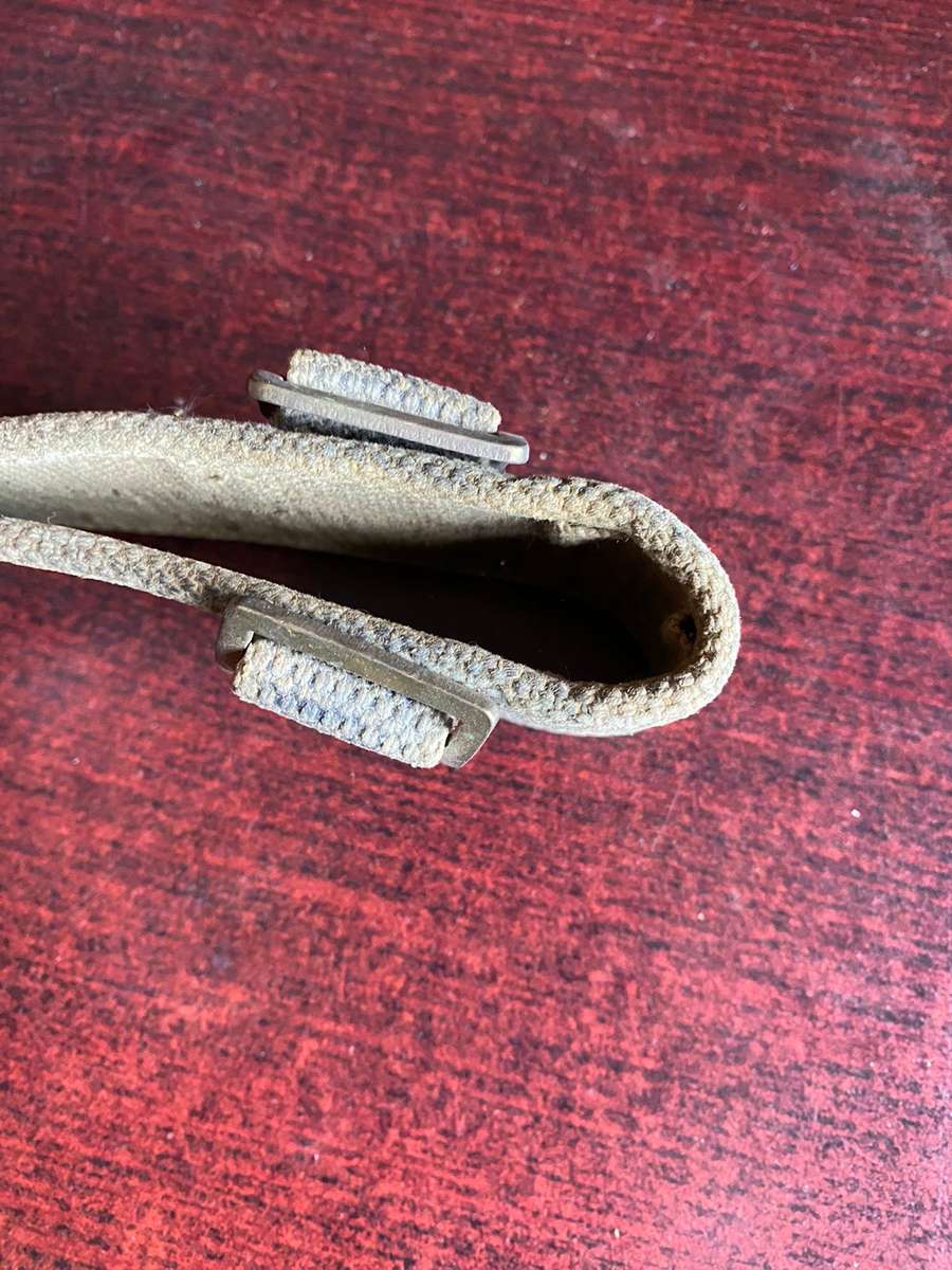 RHODESIAN STABLE BELT WITH BRASS BUCKLES AND CLIPS-EXTENDED LENGTH 104CM