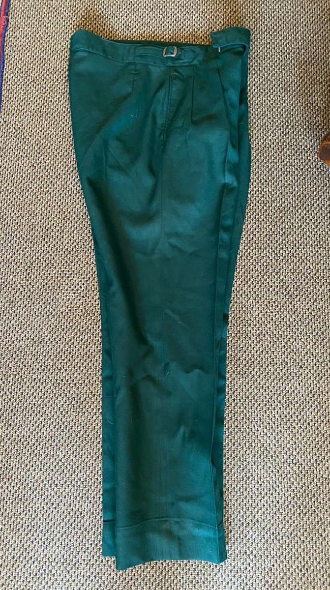 RHODESIAN GREENS,TROUSERS-A SIZE 30-PIPE LENGTH OF 69 CM-STILL GOOD CONDITION