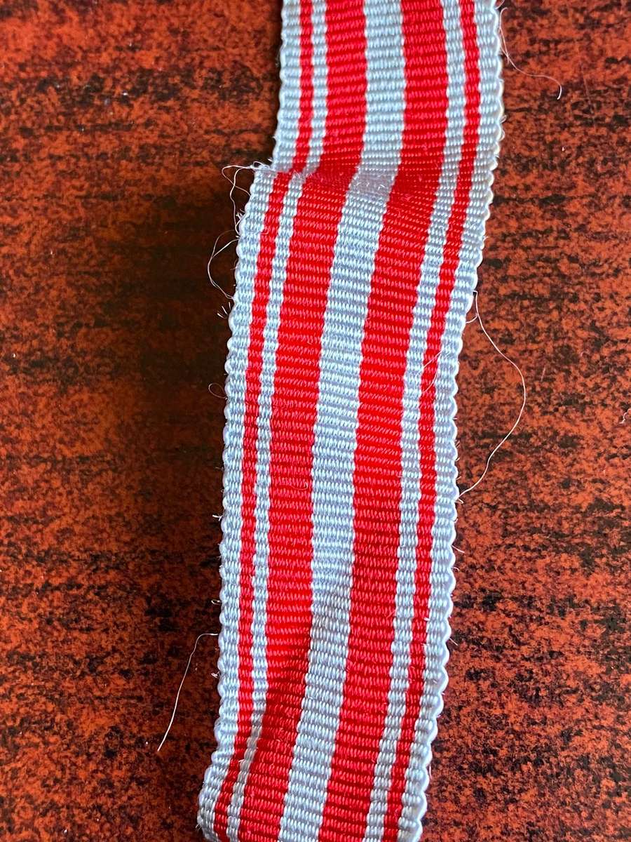 MINIATURE POLICE MEDAL FOR COMBATING TERRORISM RIBBON-SOLD IN LENGTHS OF 30 CM