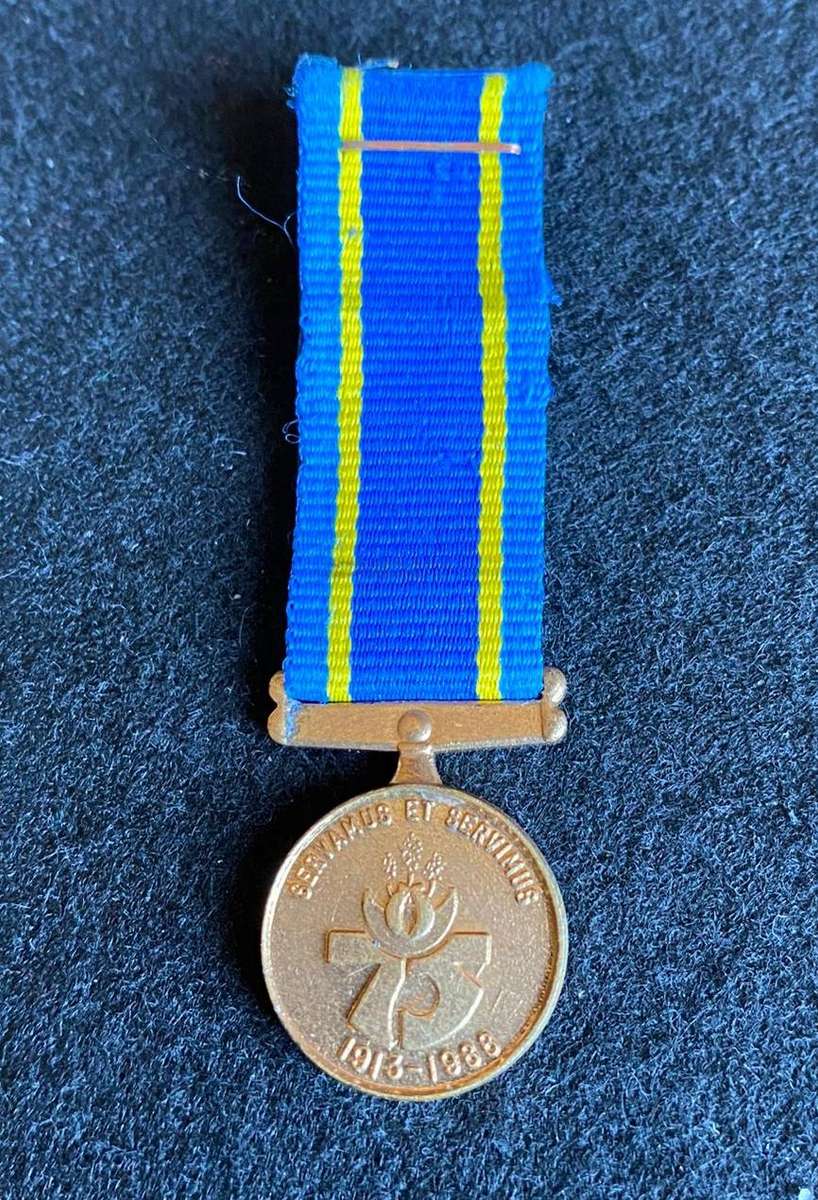 MINIATURE 75 TH ANNIVERSARY-POLICE MEDAL