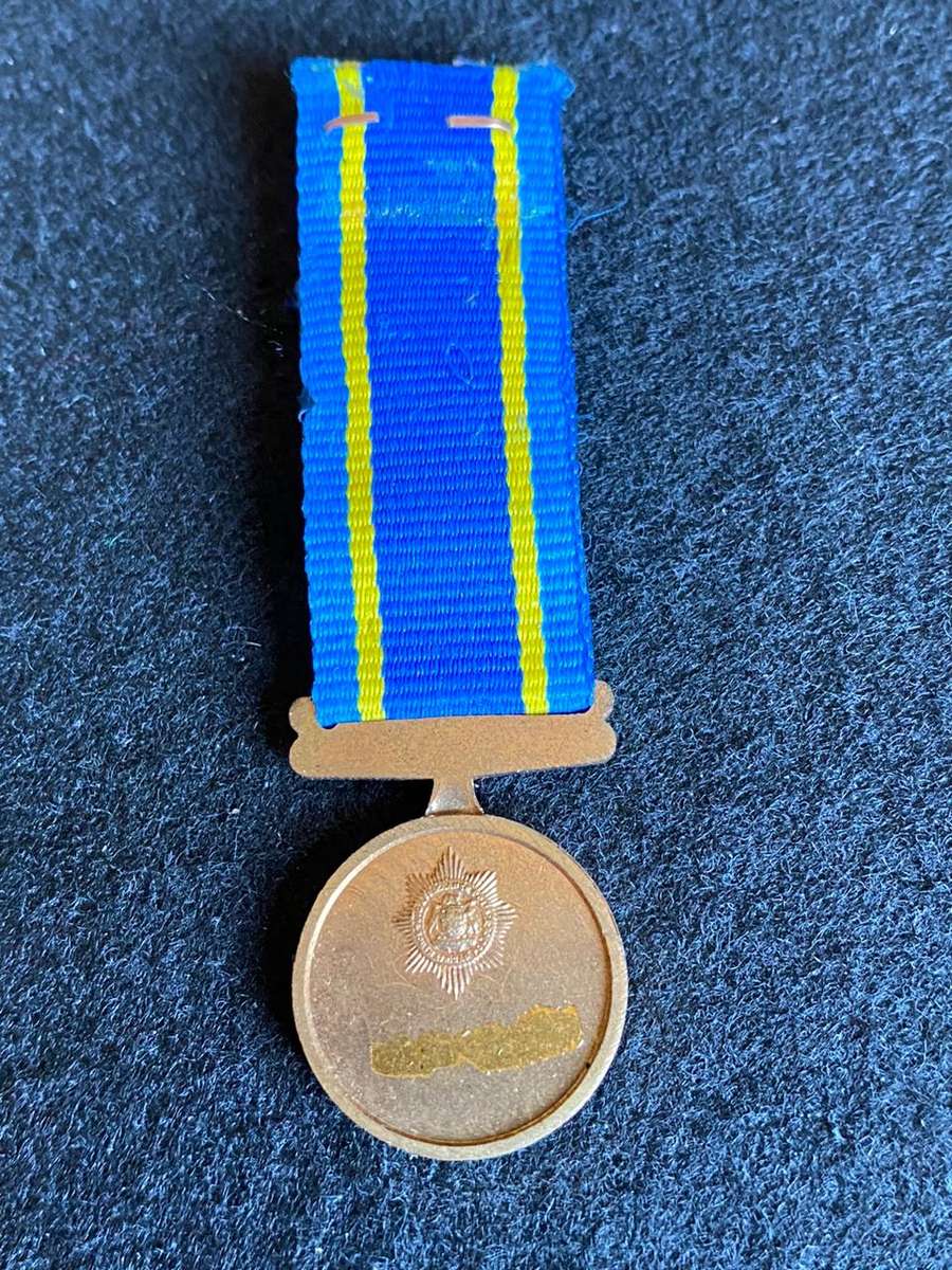MINIATURE 75 TH ANNIVERSARY-POLICE MEDAL